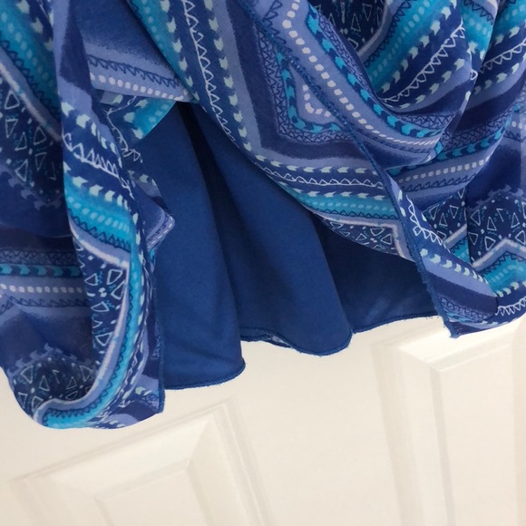 Speechless Junior Girls Chiffon Chevron Dress - Picture 3 of 4